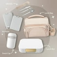 thumbnail image 4 of Bentgo Modern - Adult & Teen Bento Lunch Box; 3-4 Compartments, Leak-Resistant, 5.5 Cup Capacity/44 fl oz, Improved Locking Clips, Reusable, BPA-Free, Dishwasher/Microwave Safe Tray (White), 4 of 9