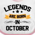 thumbnail image 4 of Inktastic Legends Are Born in October Boys or Girls Baby Bib, 4 of 4