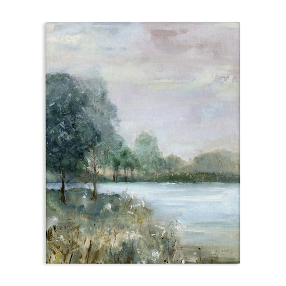 Stupell Industries Traditional Serene Riverside View Canvas Art, 16 x 20, by Sally Swatland