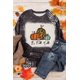 thumbnail image 1 of ABPHQTO Top de manga larga con estampado gráfico de calabaza de leopardo negro It's Fall Y'all para mujer, 1 of 5