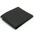thumbnail image 5 of RFID Safe Biker Black Leather Slim Bi-Fold Wallet for Men's Eyelet Hole J520, 5 of 5