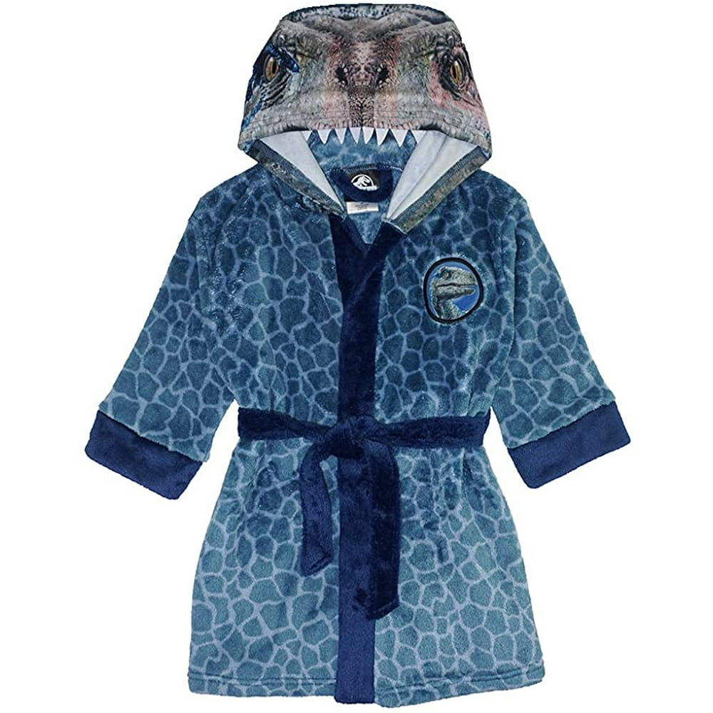 Jurassic World Jurassic World Dinosaur Boys Blue Raptor Fleece Robe