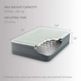 thumbnail image 4 of Open Box Intex PremAire I Fiber-Tech Air Mattress Bed with Built-In Pump, Full, 4 of 12