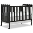 thumbnail image 5 of Dream On Me Carson Classic 3-in-1 Portable Crib in Black, Removable Wheels, Converts from Baby Crib to Toddler Bed, Day Bed and Kids Sofa, Three Adjustable Mattress Height Positions, 5 of 9