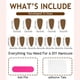 thumbnail image 3 of 1 Set Almond False Nails Full Cover Stick on Nails French Tip Press On Nails Artificial Nails Manicures Supplies, 3 of 4