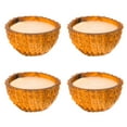 thumbnail image 1 of Durian Teak Wood Candle 4-Pack, 1 of 5
