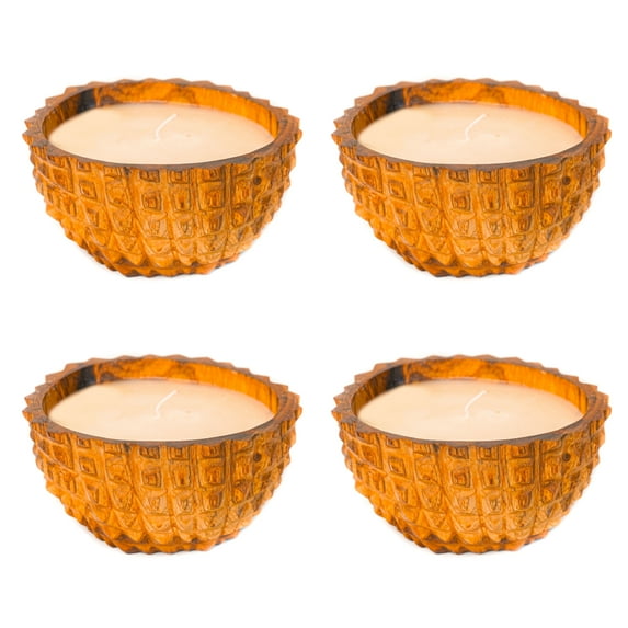 Durian Teak Wood Candle 4-Pack