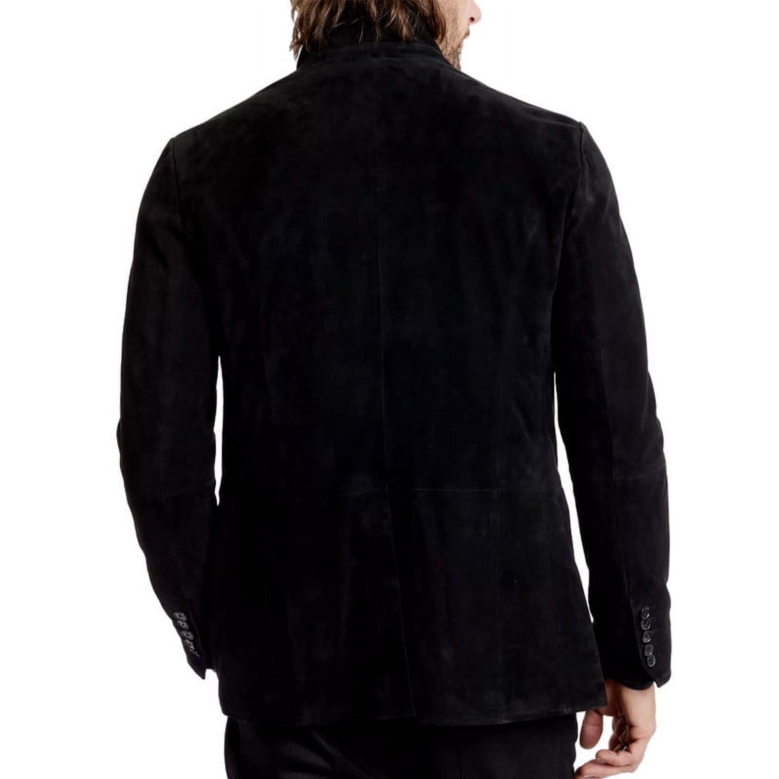 Men Fashion Stylish Black 100% Genuine Suede Leather Lightweight Soft Satin lining with comforatble to carry Jackets for Men - XL Size
