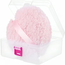 RAGUPEL Body Powder Puff, 6 Inch Powder Puff with Storage Container Pink Soft Powder Puff for Body Powder Large Dust Puffs for Women Body Powder Applicator