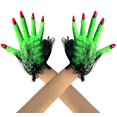 thumbnail image 2 of Halloween Gloves with Nails for Kids, One Size, Way to Celebrate, 2 of 4