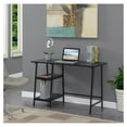 thumbnail image 2 of Drevy Designs2Go Trestle Wood Metal Desk, Black/Black, 2 of 8