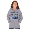thumbnail image 4 of US Air Force Fly Fight Win USAF Zip Up Hoodie Men's Women's Brisco Brands X, 4 of 6