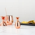 thumbnail image 3 of Bar Lux 2 oz Copper-Plated Stainless Steel Pineapple Tumbler - 2 1/2" x 2 1/2" x 4" - 1 count box, 3 of 10