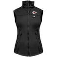 thumbnail image 3 of Women's ActionHeat Black Kansas City Chiefs 5V Softshell Battery Heated Full-Zip Vest, 3 of 7