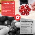 thumbnail image 3 of 2PCS 7-Hole Cherry Pitter Tool – Multi Cherry Pitter Pit Remover Corer, Mess-Free Fruit Stoner for Cherry Jam, Baking & Kitchen Prep, 3 of 9