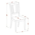 thumbnail image 5 of East West Furniture  7 Piece Modern Dining Table Set- a Rectangle Table and 6 Kitchen Dining Chairs, Mahogany (Seat Option) DUDL7-MAH-W, 5 of 5