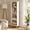 Rustic White, variant on Manxile Cube Bookshelf Organizer, 3 Cube Vertical Storage Organizer Skinny Bookcases, White Narrow Bookshelf
