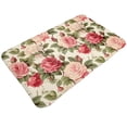 thumbnail image 2 of General Rose Flower Pattern Flannel Non-Slip Floor Mat 20x31.5in, 2 of 8