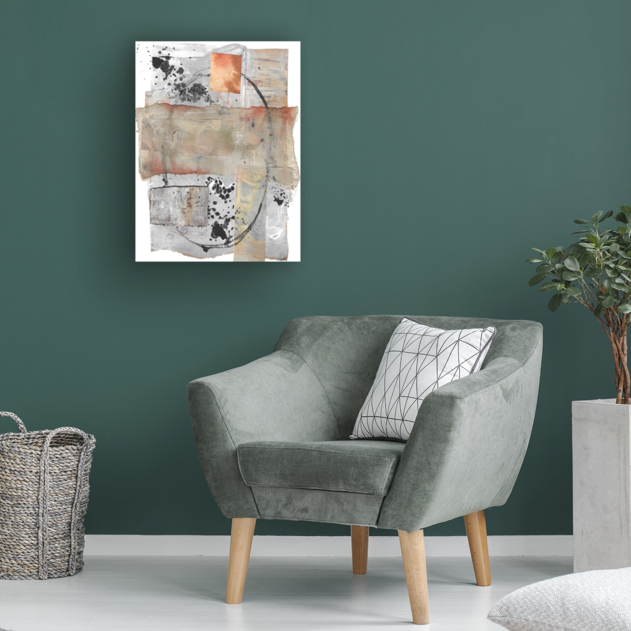 Canvas Wall Art - Maliq 'Under My Skin' Wall Art for Living Room, Bedroom, or Office Décor by Trademark Fine Art - 35 x 47 Inches