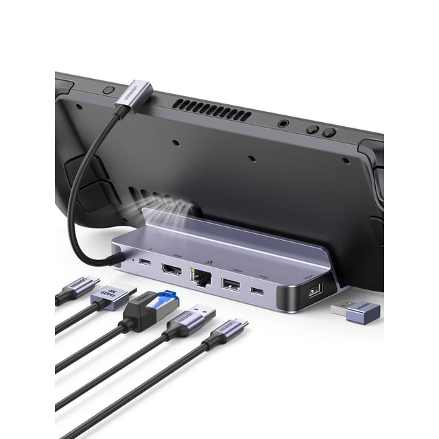 Estación de acoplamiento UGREEN Steam Deck Dock 6 en 1 con HDMI 4K de 100 W