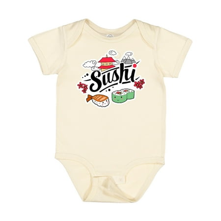 

Inktastic Cute Sushi Illustration Gift Baby Boy or Baby Girl Bodysuit