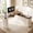 white, variant on Northsky 55'' L-Shaped Standing Desk, Electric Height Adjustable Sit-Stand Desk with Drawers & Storage Cabinet, Fluted Modern Corner Desk for Home Office, White Marble