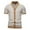 F06-Khaki, variant on FYDUU Men's Vintage Polo Shirts Mens Knit Striped Polo Shirts Short Sleeve Fashion Vintage Collared Pullover Casual Polo Sweater Tops Daily Work Shirts