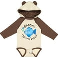 thumbnail image 3 of Inktastic Daddy's Fishing Buddy with Cute Blue Fish Boys or Girls Long Sleeve Baby Bodysuit, 3 of 5