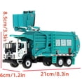 thumbnail image 3 of CSYANXING Decor Model 1:24 Scale Alloy Garbage Truck, Suitable for Desk, Showcase, Shelf, Perfect Gift Idea, 3 of 5