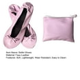 thumbnail image 7 of 1 Pair Foldable Ballet Shoes with Storage Bag Super Soft Wear Resistant Breathable Easy to Clean Yoga Dance Slippers Shoes, 7 of 7