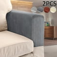 thumbnail image 2 of 2PCS Solid Stretchy Stretch Fit Couch Arm Protector Armrest Covers For Sofa Chair Anti Slip Furniture Protectors, 2 of 7