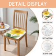 thumbnail image 2 of Sunflower Seat Covers for Dining Room Chairs Set Of 4,Stretch Printed Washable Chair Seat Cover with Elastic Ties and Button,Removable Waterproof Couch Cushion Covers, 2 of 6