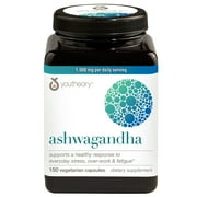 Youtheory Ashwagandha 150 Vegetarian Capsules