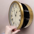 thumbnail image 4 of Clock Safe Wall Secret Jewelry Security Money Cash Compartment Stash Box 10 Inch Gold, 4 of 8