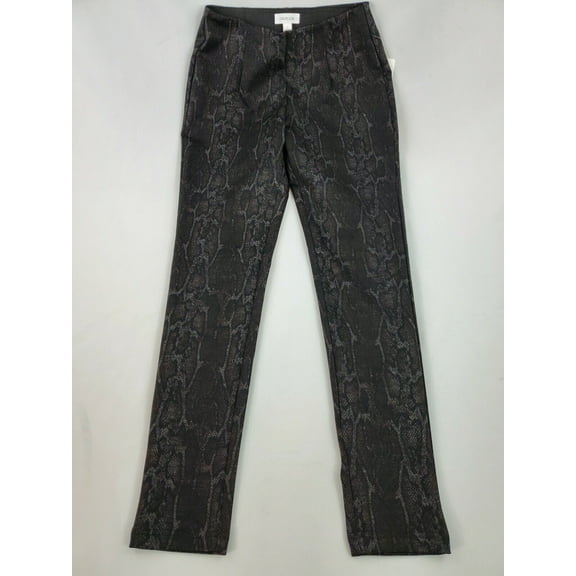 new CALVIN KLEIN women pants legging S17PP39E BML grey snake sz 2 $89