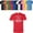 Red, variant on Spirit of The Eagle Adult Unisex Men's/Women's T Shirt Tee Assorted Colors and Sizes Red
