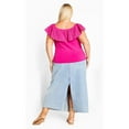 thumbnail image 2 of Avenue Women's Plus Size Lexi Mixed Media Top, 2 of 2