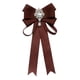 thumbnail image 4 of Pajarita para mujer, corbata para el cuello, pasador para el pecho, accesorios de ropa para niñas y mujeres, joyería para camisa, pajarita con diamant Café, 4 of 8