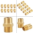 thumbnail image 2 of 10 Pièces 1/4 BSP à 1/4 BSP Raccord Hexagonal de Tuyau de Laiton de Filetage Externe Adaptateur Rapide, 2 of 11