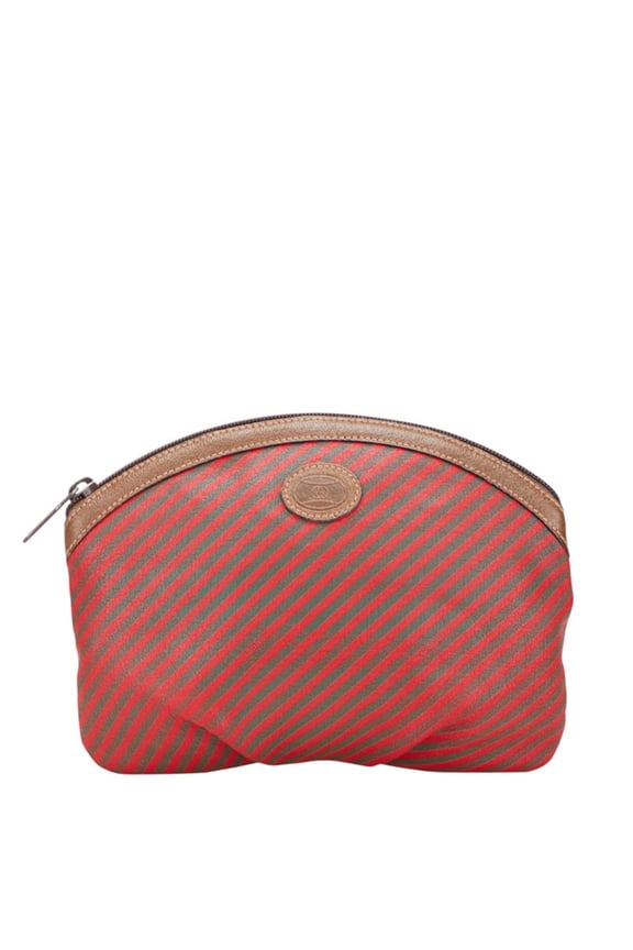 Pre-Owned Gucci Old Pouch Brown and Red Leather Women's GUCCI
