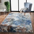 thumbnail image 2 of Ox Bay Nayeli 7'6" x 9'6" Dark Blue/White Abstract Durable Performance Indoor Area Rug, 2 of 9