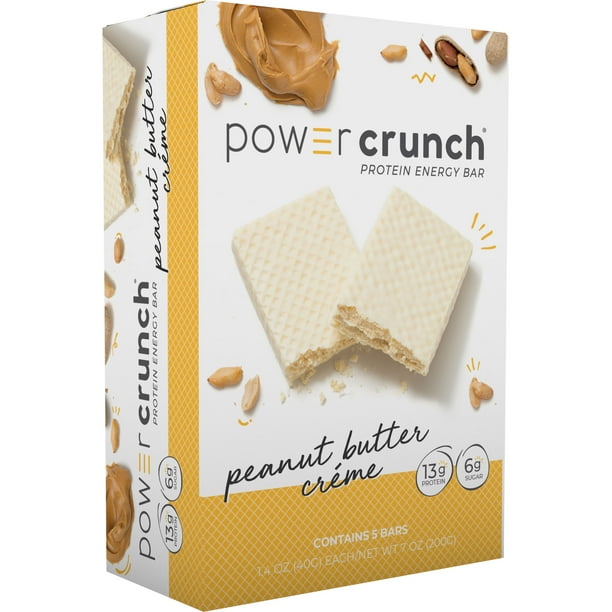 Power Crunch ORIGINAL Protein Energy Bar Peanut Butter Creme, 7 oz, 5 count
