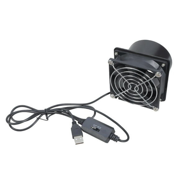 3 Speed Adjustable USB Ventilation Fan 50CFM For Kitchen Bathroom Pet House