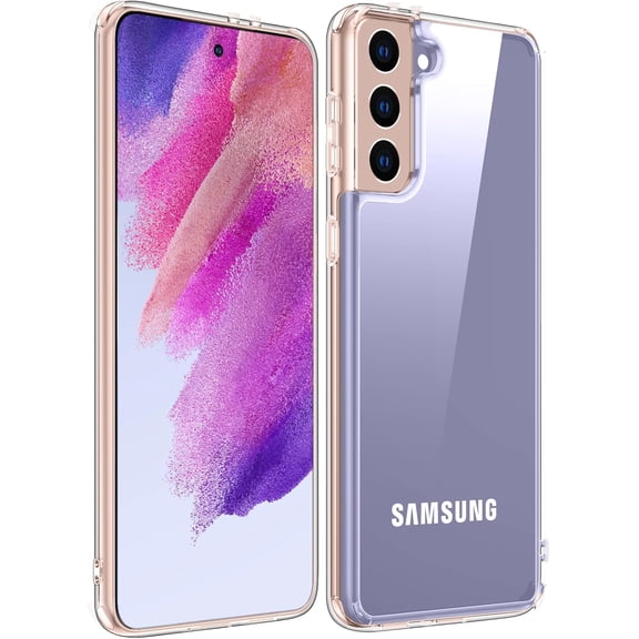 Crystal Clear Designed for Samsung Galaxy S21 Plus Case,[Anti-Yellowing][Military Grade Drop-Proof] Slim Fit Soft TPU   PC Shockproof Case-Clear