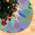thumbnail image 5 of GZHJMY Mardi Gras Christmas Tree Skirt, Tree Skirt for Holiday Party Home Christmas Day Ornaments, 47.2", 5 of 6