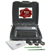 EBS Portable Typewriter w/Hard Carry Case, Cover, 3 Ribbons & 2 Stick Erasers.