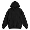 thumbnail image 5 of Timegard Hoodies for Women Corduroy Drop Shoulder Long Sleeve Sweatshirts Vintage Fashion Solid Color Pullover Pocket, 5 of 6