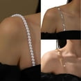 thumbnail image 2 of Rhinestones Bra Strap Pearls Crystal Invisible Shoulder Straps Lingerie Accessories Bras Shoulders Chains for Womens, 2 of 8