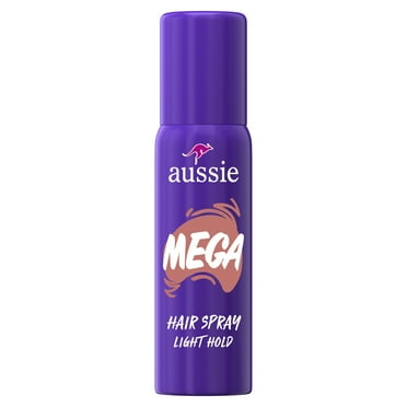 Aussie Mega Flexible Trial Hair Spray for Curly, Straight, and Wavy Hair, 1.5 oz