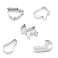 thumbnail image 1 of Matsuzay Paquete de 5 moldes para repujado de galletas navideñas, molde para galletas de acero inoxidable Fondant, herramienta para hornear postres para Type3 NO3 Matsuzay HA008965-03, 1 of 6